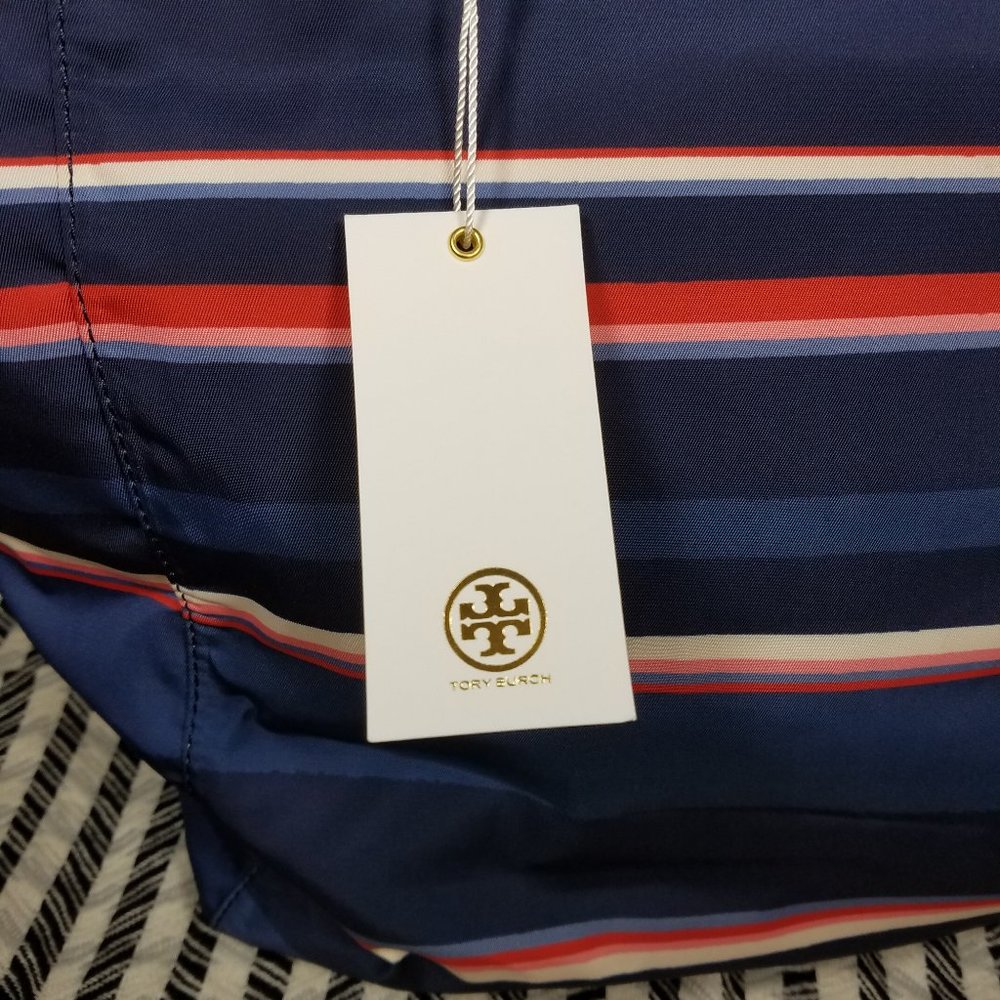 Ella Tory Burch Nylon Printed Tote Canyon stripe - Picture 6 of 16